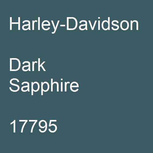 Harley-Davidson, Dark Sapphire, 17795.